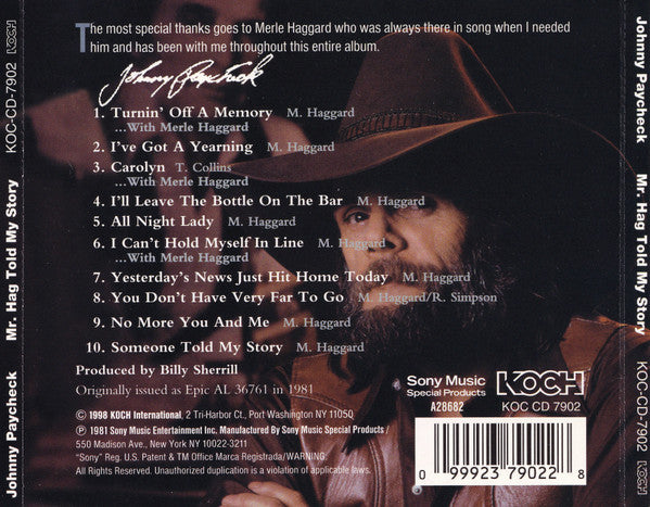 Mr. Hag Told My Story - Johnny Paycheck