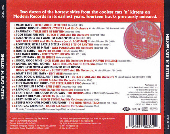 Mellow Cats 'N' Kittens (Hot R&B And Cool Blues 1946-52) - Various