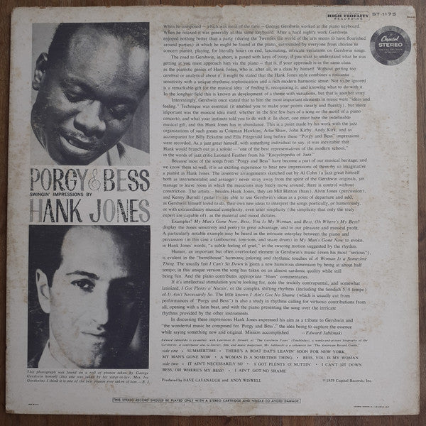 Porgy And Bess - Hank Jones