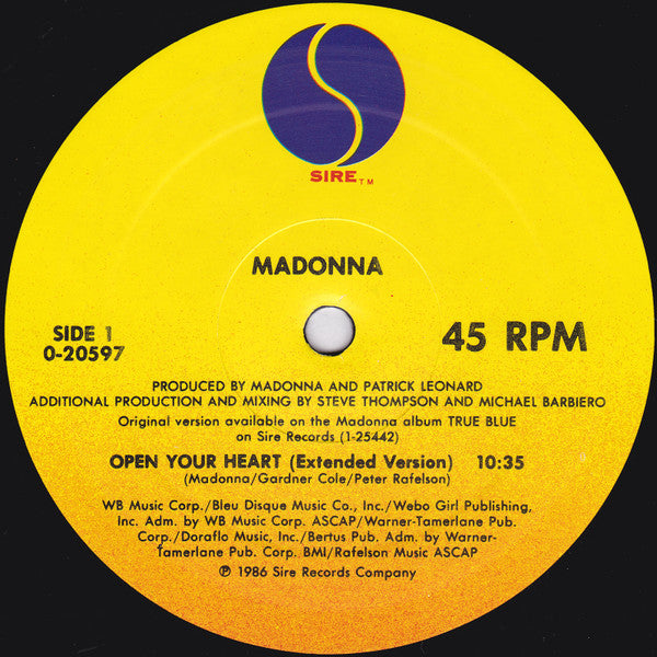 Open Your Heart - Madonna