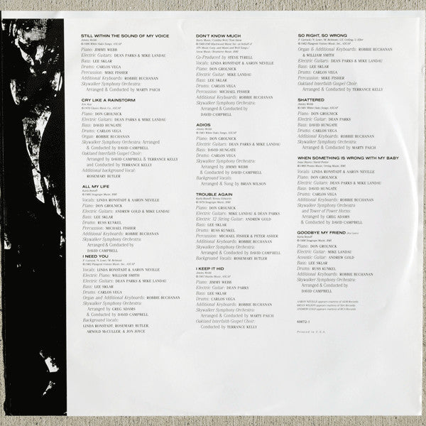 Cry Like A Rainstorm - Linda Ronstadt Featuring Aaron Neville