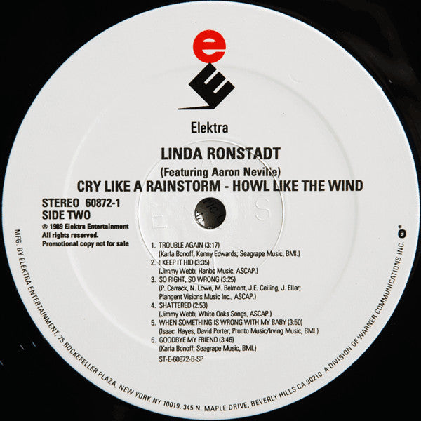 Cry Like A Rainstorm - Linda Ronstadt Featuring Aaron Neville