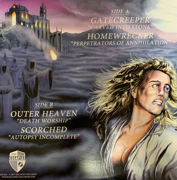 Gatecreeper, Homewrecker, Outer Heaven (2), Scorched (2) – Split