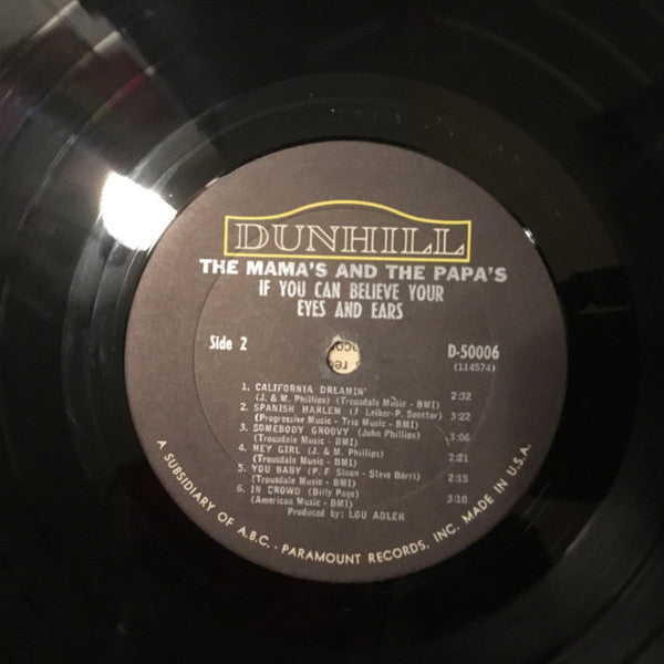 The Mama's And The Papa's* – If You Can Believe Your Eyes And Ears