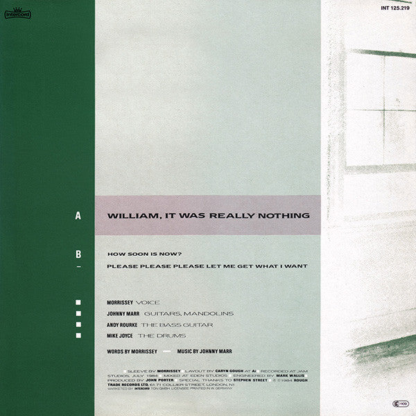 The Smiths – William, It Was Really Nothing