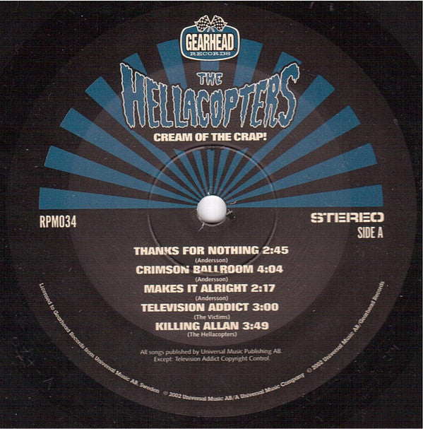 The Hellacopters – Cream Of The Crap! Collected Non-Album Works • Volume 1