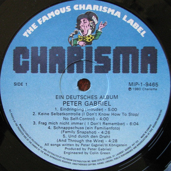 Peter Gabriel – Ein Deutsches Album (A German Album)