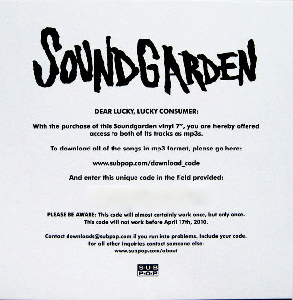 Soundgarden – Hunted Down b/w Nothing To Say