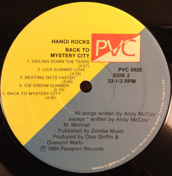 Hanoi Rocks – Back To Mystery City