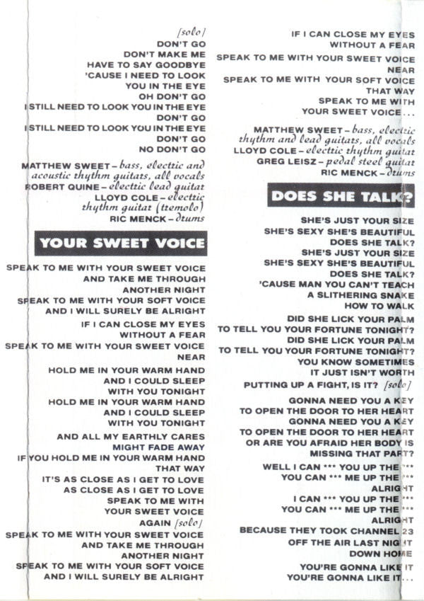 Matthew Sweet – Girlfriend