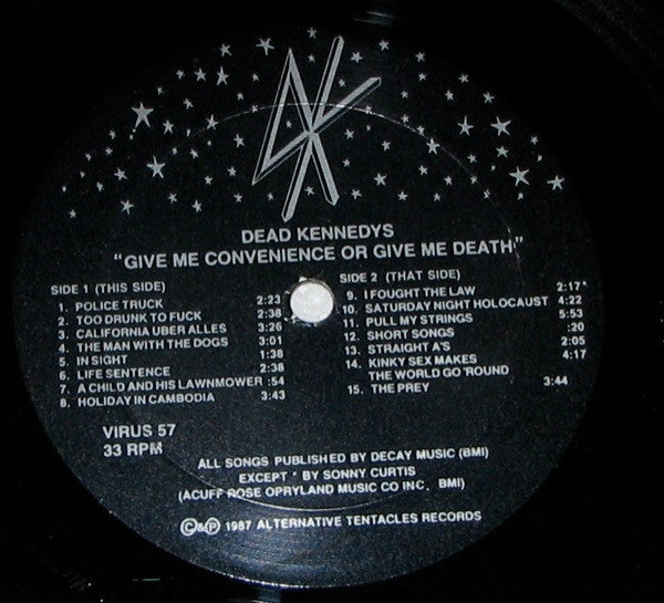 Dead Kennedys – Give Me Convenience Or Give Me Death