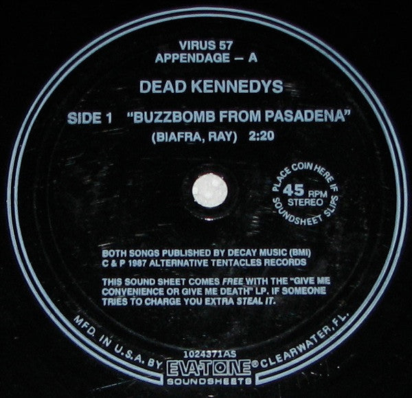 Dead Kennedys – Give Me Convenience Or Give Me Death
