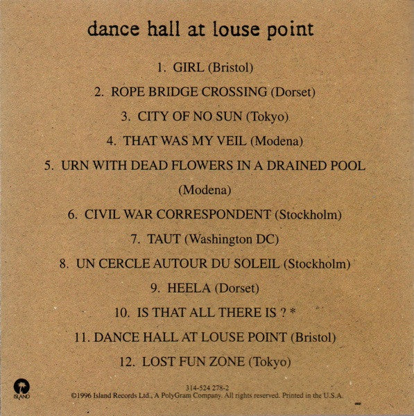 John Parish & Polly Jean Harvey* – Dance Hall At Louse Point
