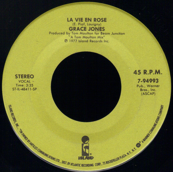 Grace Jones – La Vie En Rose / Warm Leatherette