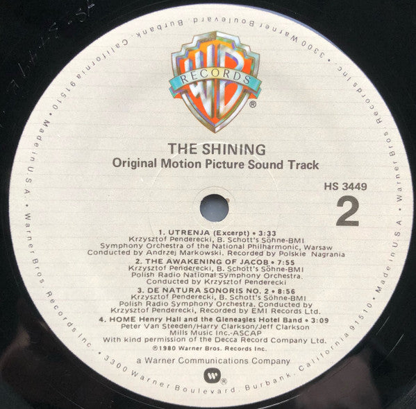 Various – The Shining (Original Sound Track)