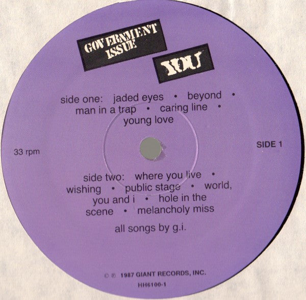 Government Issue – You