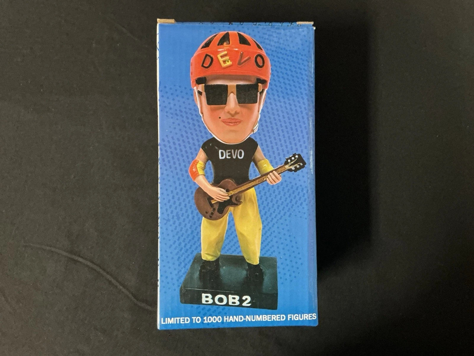 bob gearing DEVO Music Band BOB 2 Bobble Head Figure W Guitar Aggronautix 1000 LIM – Randy Now's Man Cave