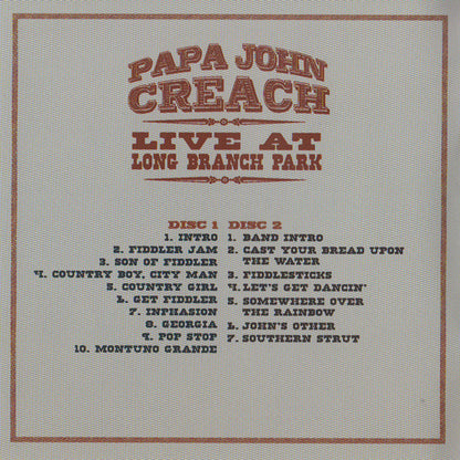 Papa John Creach : Live At The Long Branch Park (2xCD, Album, Unofficial)