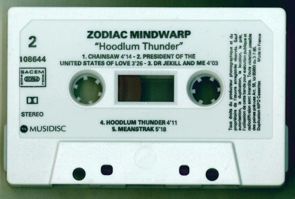 Zodiac Mindwarp And The Love Reaction : Hoodlum Thunder (Cass, Album)