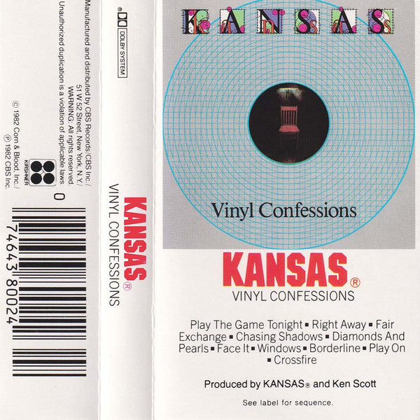 Kansas (2) : Vinyl Confessions (Cass, Album, Dol)