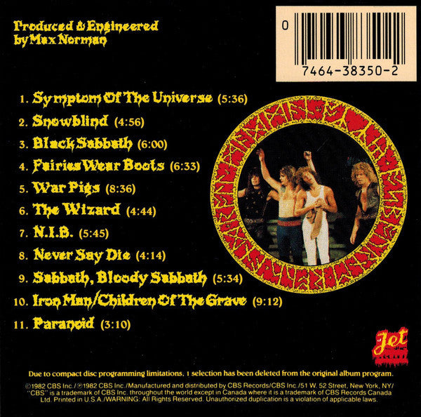 Ozzy Osbourne : Speak Of The Devil (CD, Album, RE)