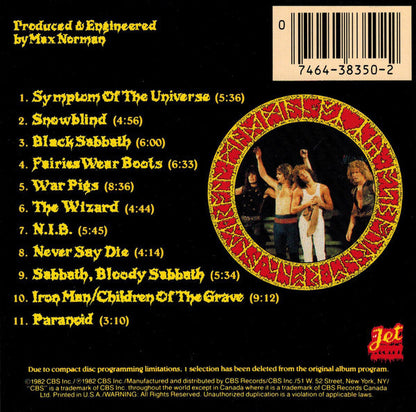 Ozzy Osbourne : Speak Of The Devil (CD, Album, RE)