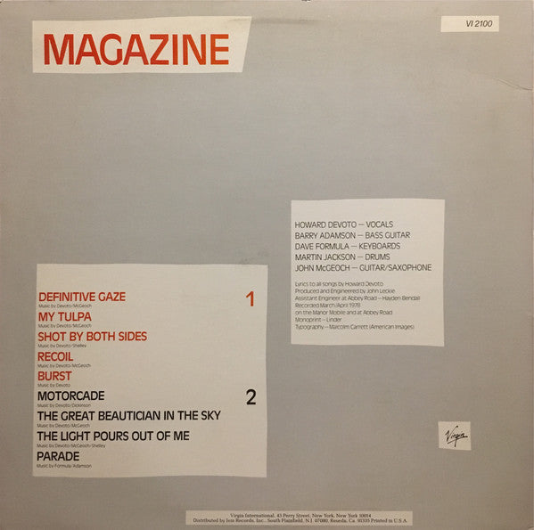 Magazine : Real Life (LP, Album)