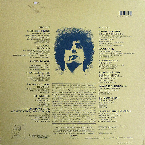 Various : Beyond The Wildwood - A Tribute To Syd Barrett (LP, Comp, Promo)