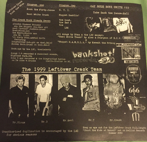 Leftöver Crack : Rock the 40oz (7", EP)