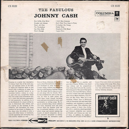 Johnny Cash : The Fabulous Johnny Cash (LP, Album, RP)