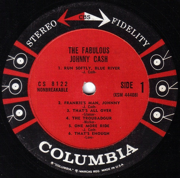 Johnny Cash : The Fabulous Johnny Cash (LP, Album, RP)
