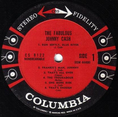 Johnny Cash : The Fabulous Johnny Cash (LP, Album, RP)