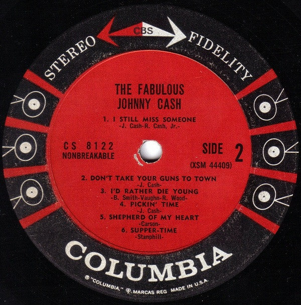 Johnny Cash : The Fabulous Johnny Cash (LP, Album, RP)