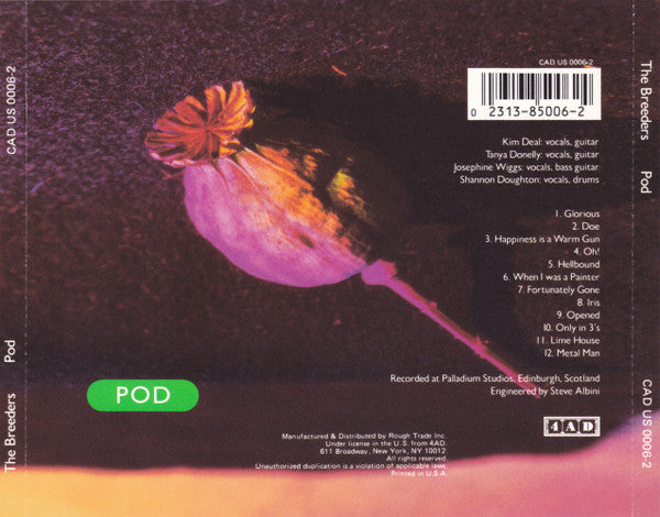 The Breeders : Pod (CD, Album)