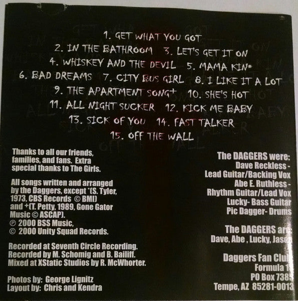 (The Slash City) Daggers : Lock Up Your Daughters (CD, Album)