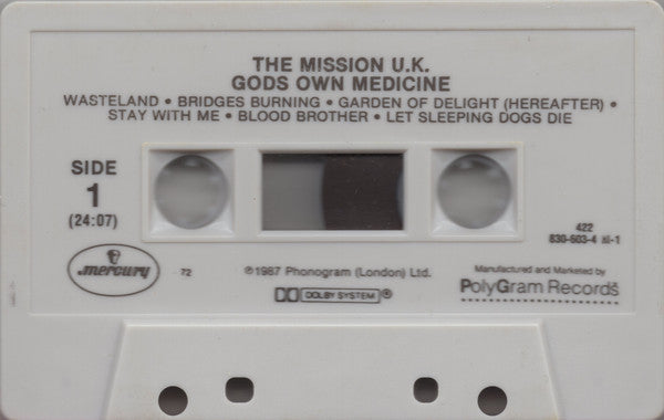 The Mission : Gods Own Medicine (Cass, Album)