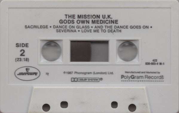 The Mission U.K.* : Gods Own Medicine (Cass, Album)