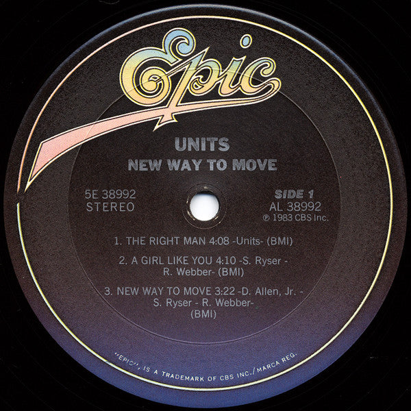 Units : New Way To Move (LP, MiniAlbum, EP)