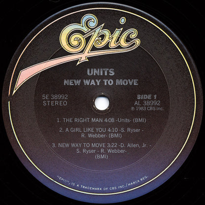 Units : New Way To Move (LP, MiniAlbum, EP)