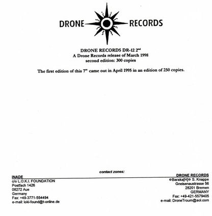 Inade : The Axxiarm Plains (7", EP, Ltd, RP, Cle)