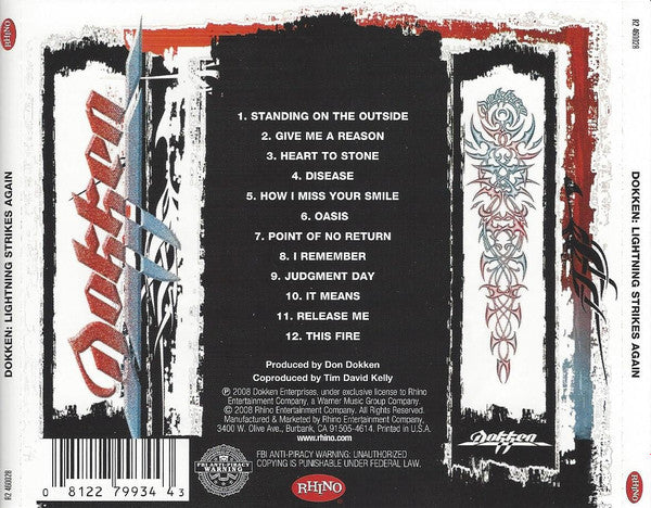 Dokken : Lightning Strikes Again (CD, Album)