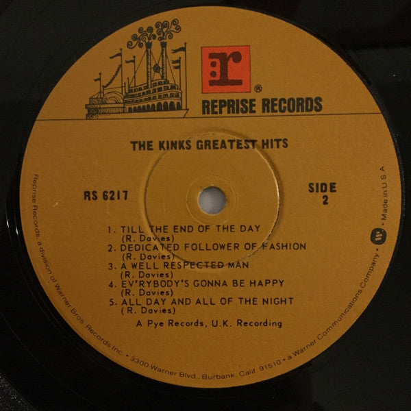 The Kinks : The Kinks Greatest Hits! (LP, Comp, RP, Win)