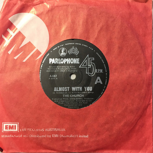 The Church : Almost With You (7", Single, Rai)