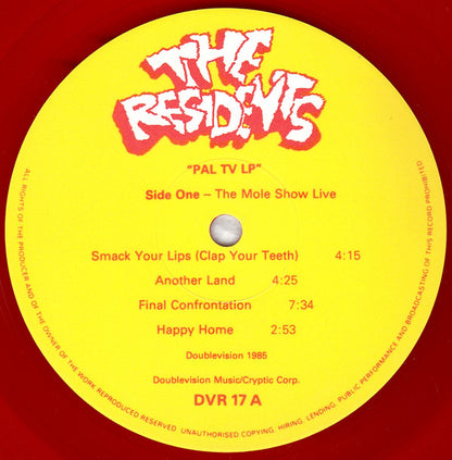 The Residents : PAL TV LP (LP, Comp, Ltd, Red)