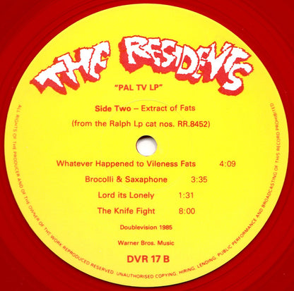The Residents : PAL TV LP (LP, Comp, Ltd, Red)