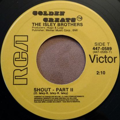 The Isley Brothers : Shout (7", Single, RE)