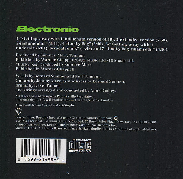 Buy Electronic : Getting Away With It Compact-Disc Maxi