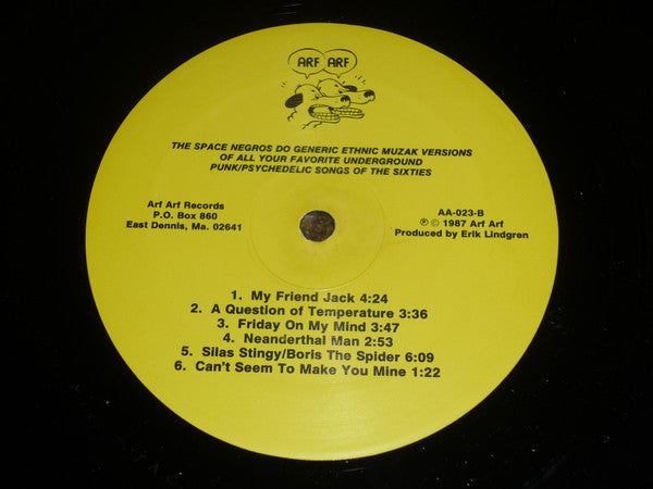 The Space Negros : Do Generic Ethnic Muzak Versions Of All Your Favorite Underground Punk/Psychedelic Songs Of The Sixties (LP, Album)