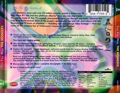 The Monkees : Hey Hey We're The Monkees  (CD-ROM, Single)