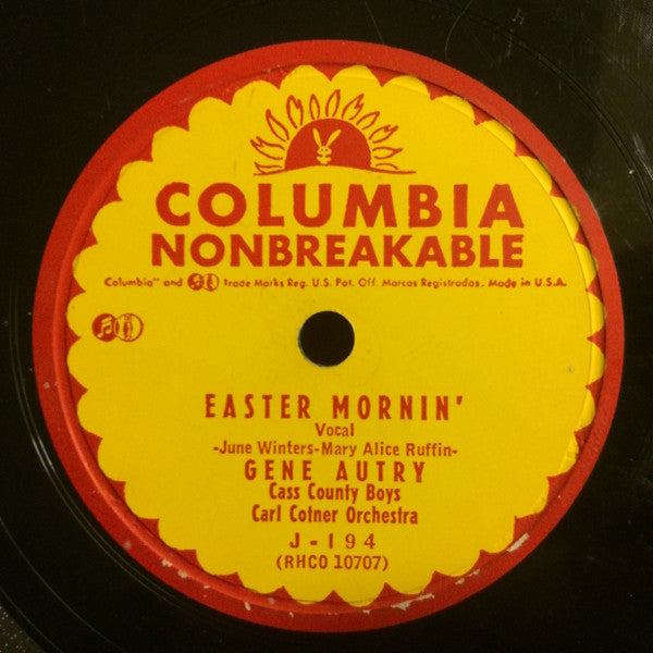 Gene Autry : Easter Mornin' / The Horse With The Easter Bonnet (10")